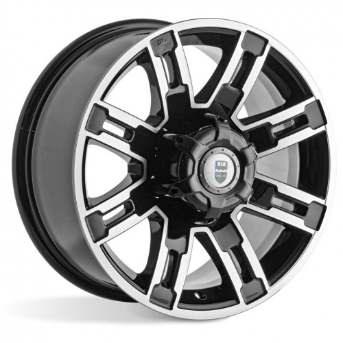 Диск 7.5x16 6x139.70 ET30 D67.10 КиК Полюс Черный с полированной лицевой поверхностью Диск 7.5x16 6x139.70 ET30 D67.10 КиК Полюс Черный с полированной лицевой поверхностью