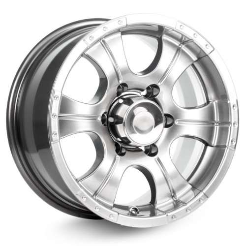 Диск 8x16 5x139.7 ET20 D110.1 КиК Байконур дарк_платинум