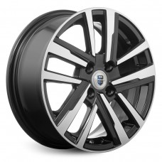 Диск 6x15 4x100 ET37 D60.1 КиК Хант (КС1034) Алмаз черный