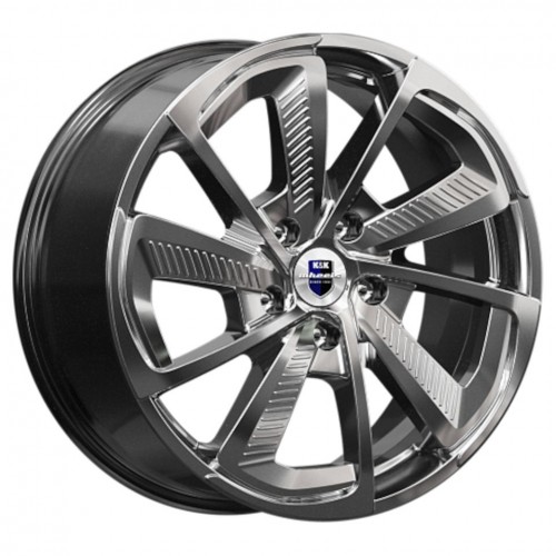 Диск 8.0x18 5x1080 ET49 D67.10 КиК C.T.G- Оригинал Темно - серый глянцевый