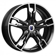 Диск 7x17 5x112 ET40 D66.6 КиК Солар (КС875) Алмаз черный SK