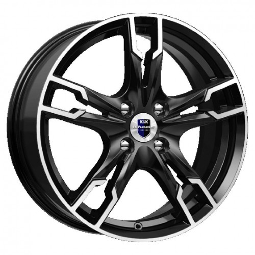 Диск 7x17 5x112 ET40 D66.6 КиК Солар (КС875) Алмаз черный SK
