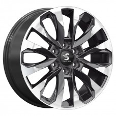 Диск 8x20 6x139,7 ET38 D67.1 КиК Premium КР007 (20_Pajero Sport) Diamond Black Gris Диск 8x20 6x139,7 ET38 D67.1 КиК Premium КР007 (20_Pajero Sport) Diamond Black Gris