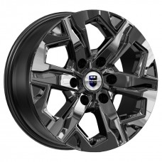 Диск 7.5x17 6x139.70 ET25 D106.10 КиК Тейт Темно - серый глянцевый