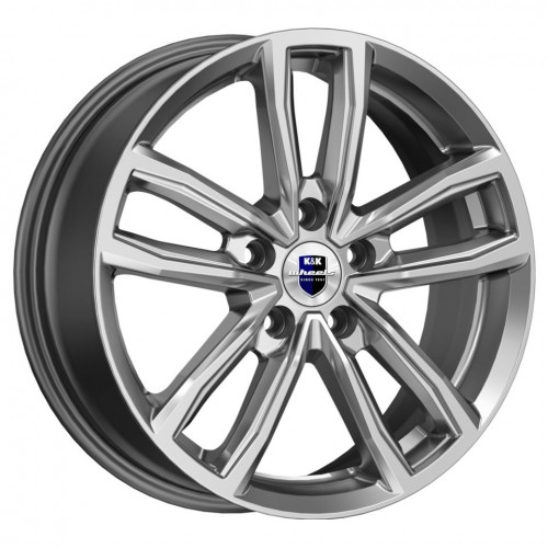 Диск 6.5x17 5x114,3 ET45 D66.1 КиК Каланг (КС1086) Дарк платинум