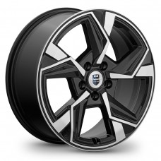 Диск 7.5x18 5x1120 ET40 D57.10 КиК Кайан Черный с полированной лицевой поверхностью