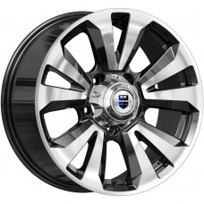 Диск 8x18 5x139,7 ET30 D108.5 КиК Ла-Пас (КС897) Алмаз черный