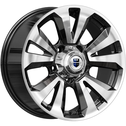 Диск 8x18 5x139,7 ET30 D108.5 КиК Ла-Пас (КС897) Алмаз черный