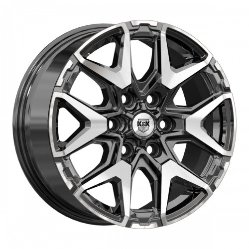 Диск 7.5x18 6x139,7 ET36 D100.1 КиК Гангут (КС1176) Алмаз черный