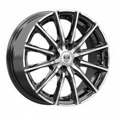 Диск 6x15 4x108 ET45 D63.35 КиК Сандал (КС1199) Алмаз черный