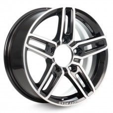 Диск 6.5x16 5x139.70 ET40 D98.10 КиК Дон Черный с полированной лицевой поверхностью