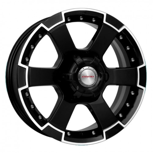 Диск 7.0x16 6x139.70 ET20 D67.10 КиК M56 Черный с полированной лицевой поверхностью