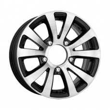 Диск 6x15 5x139.7 ET35 D98.5 КиК Фалкон-Нова алмаз-черный