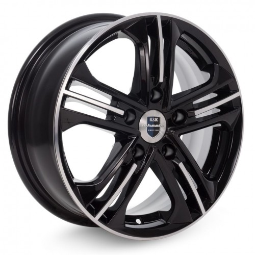 Диск 6x15 5x100 ET39 D67.1 КиК Trinity (КС615) Алмаз черный