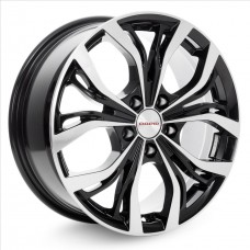 Диск 7x17 5x100 ET48 D56.1 КиК Аламида (КС705) Алмаз черный