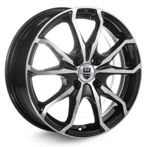 Диск 6x16 4x100 ET40 D67.1 КиК Brent (КС733) Алмаз черный