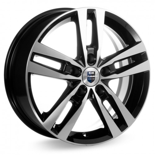 Диск 6.5x16 5x114,3 ET38 D67.1 КиК Rassvet (КС868) Алмаз черный SK
