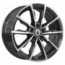 Диск 7.5x17 5x114,3 ET45 D67.1 КиК Меренге (КС902) Алмаз черный