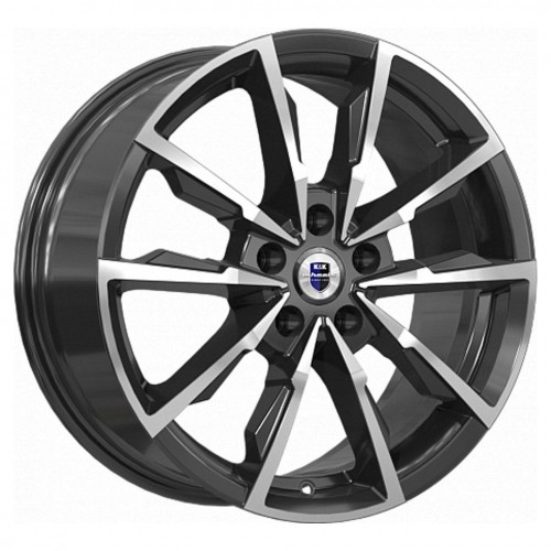 Диск 7.5x17 5x114,3 ET45 D67.1 КиК Меренге (КС902) Алмаз черный