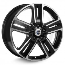 Диск 8x18 5x114,3 ET45 D67.1 КиК Backfire (КС763) Алмаз черный