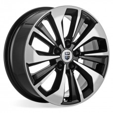 Диск 7x17 5x114,3 ET40 D66.1 КиК Авиор (КС936) Алмаз черный