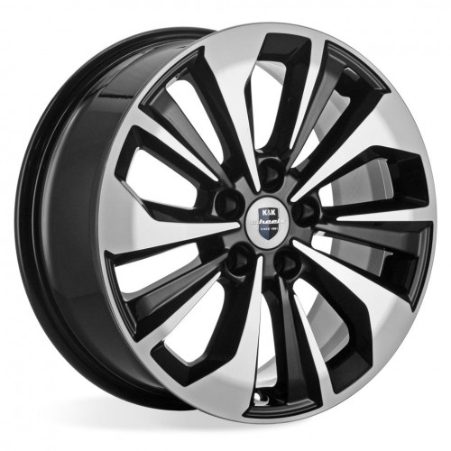 Диск 7x17 5x114,3 ET40 D66.1 КиК Авиор (КС936) Алмаз черный