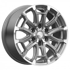 Диск 8.0x18 6x139.70 ET25 D106.10 Скад Авилис Графитовый с полированной лицевой поверхностью