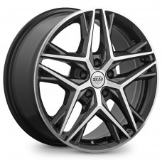 Диск 8x18 5x114,3 ET44 D63.35 СКАД Челси Алмаз Графит