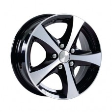 Диск 5.5x14 4x1000 ET35 D67.10 Скад Уран2 Черный с полированной лицевой поверхностью