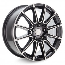 Диск 7.0x16 4x1080 ET32 D65.10 Скад Le Mans Черный с полированной лицевой поверхностью
