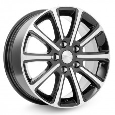 Диск 6.5x16 5x114.30 ET45 D67.10 Скад Милан Черный с полированной лицевой поверхностью