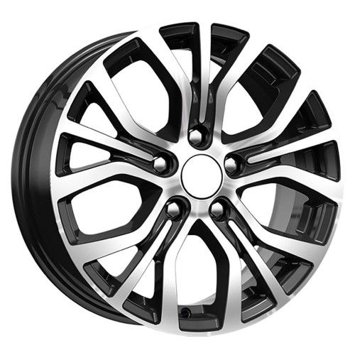 Диск 7.0x18 5x114.30 ET38 D67.10 Скад KL-293 Черный с полированной лицевой поверхностью