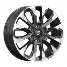 Диск 8x20 6x139,7 ET38 D67.1 КиК Premium КР007 (20_Pajero Sport) Diamond gloss graphite