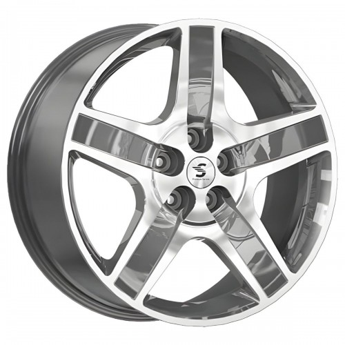 Диск 8.5x20 5x114,3 ET47 D67.1 КиК Premium КР008 Diamond gloss graphite