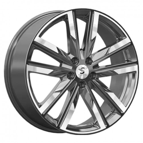 Диск 8.0x20 5x114.30 ET40 D67.10 Premium Series КР014 RAV4 Графитовый глянцевый с полированной лицевой поверхностью