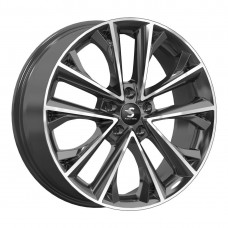 Диск 7.0x18 5x1080 ET47 D60.10 Premium Series КР012 Tiggo 8 Pro Графитовый глянцевый с полированной лицевой поверхностью
