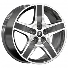 Диск 8.5x20 5x108 ET40 D63.35 КиК Premium КР008 (20_ Evoque) Diamond Black Gris