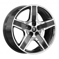 Диск 8.5x20 5x108 ET45 D63.35 КиК Premium КР008 (20_Velar) Diamond Black Gris