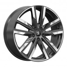 Диск 8.0x20 5x1080 ET46 D63.35 Premium Series КР014 Geely Monjaro Черный глянцевый с полированной лицевой поверхностью