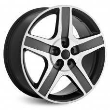 Диск 8.5x20 5x1200 ET42 D72.60 Premium Series КР008 Defender Темно - серый глянцевый с полированной лицевой поверхностью
