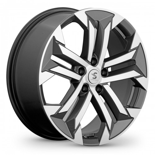 Диск 7.5x19 5x114.3 ET40 D66.6 СКАДPremiumSeries KP015 diamond_gloss_graphite