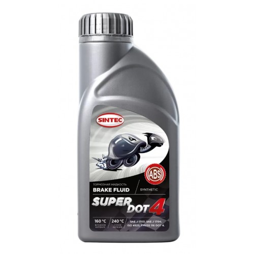Жидкость тормозная Sintec Super DOT-4 (0,5 л)