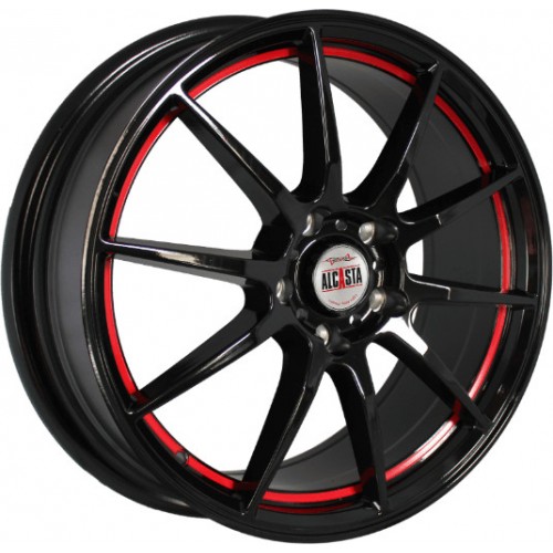 Диск 8x18 5x112 ET39 D66.6 ALCASTA M23 bkrsi