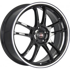 Диск 7x17 5x112 ET43 D57.1 ALCASTA M30 bkws