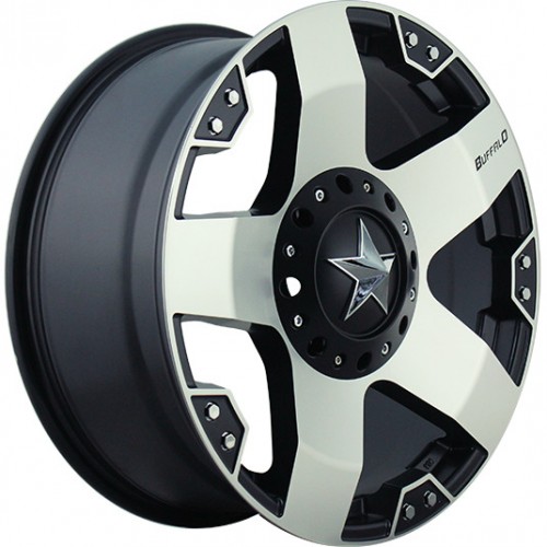 Диск 9x18 5x127-150 ET0 D87.1 BUFFALO BW-775 black_machined_with_dark_tint