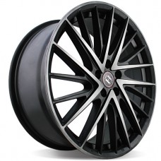 Диск 8.5x20 5x112 ET35 D66.6 HARP Y-697 satin-black-w-machined-face-and-tinted-clear