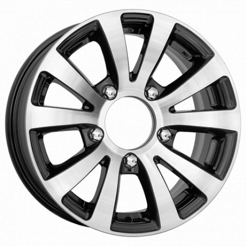 Диск 6x15 5x139.7 ET35 D98.5 КиК Фалкон-Нова алмаз-черный