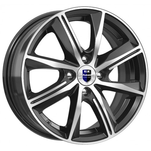 Диск 6x15 4x100 ET35 D67.1 КиК Арнар алмаз_черный_sk