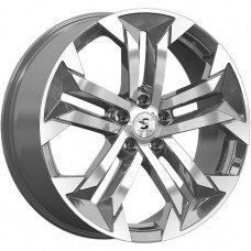 Диск 7.5x19 5x1080 ET50 D63.35 Premium Series КР015 Volvo XC60 Графитовый глянцевый с полированной лицевой поверхностью