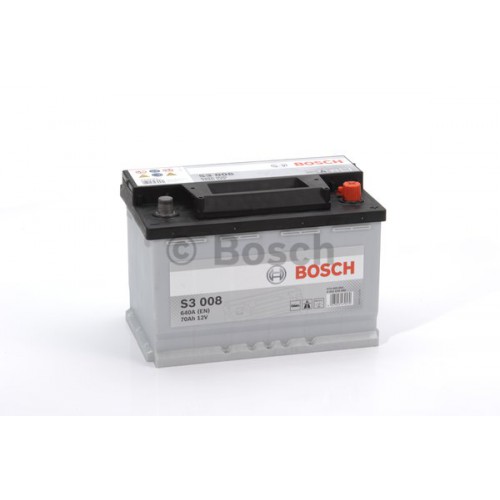 Аккумулятор Bosch S3 70 Ач Обратная пол(Высота: 190)